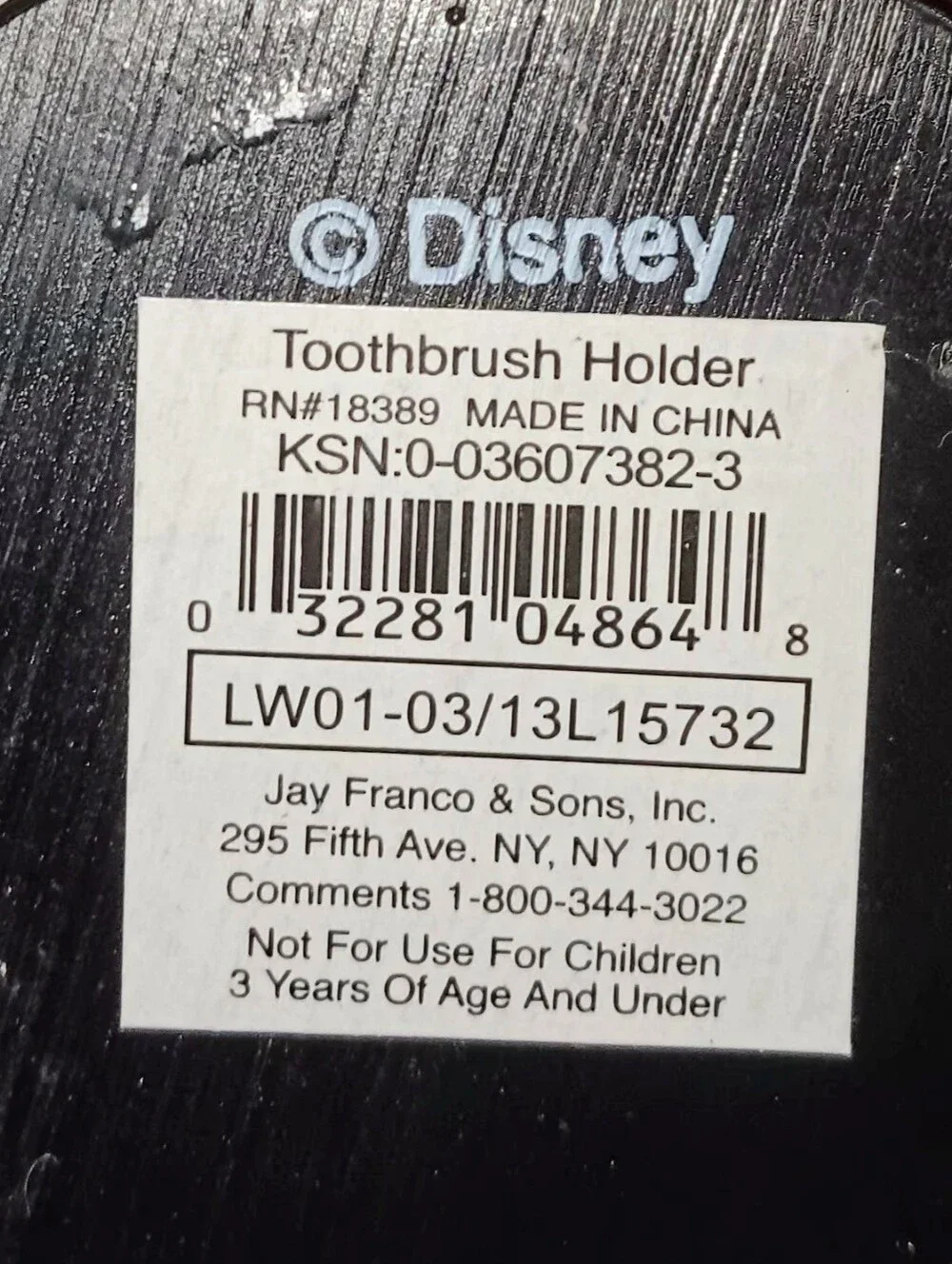 NWT Disney Mickey Mouse Collectible Resin Toothbrush Holder Stand Jay Franco